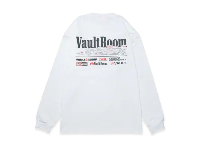 VAULTROOM VR Racing L/S Tee "White"