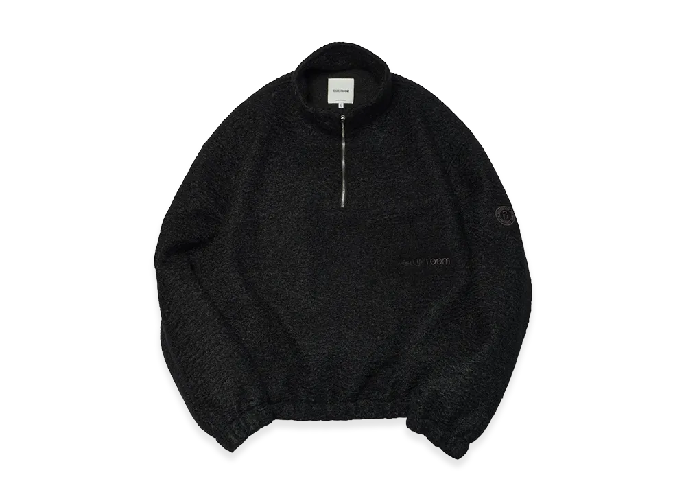 VAULTROOM Half Zip Boa Jacket "Black"