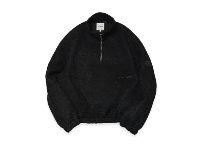 VAULTROOM Half Zip Boa Jacket "Black"