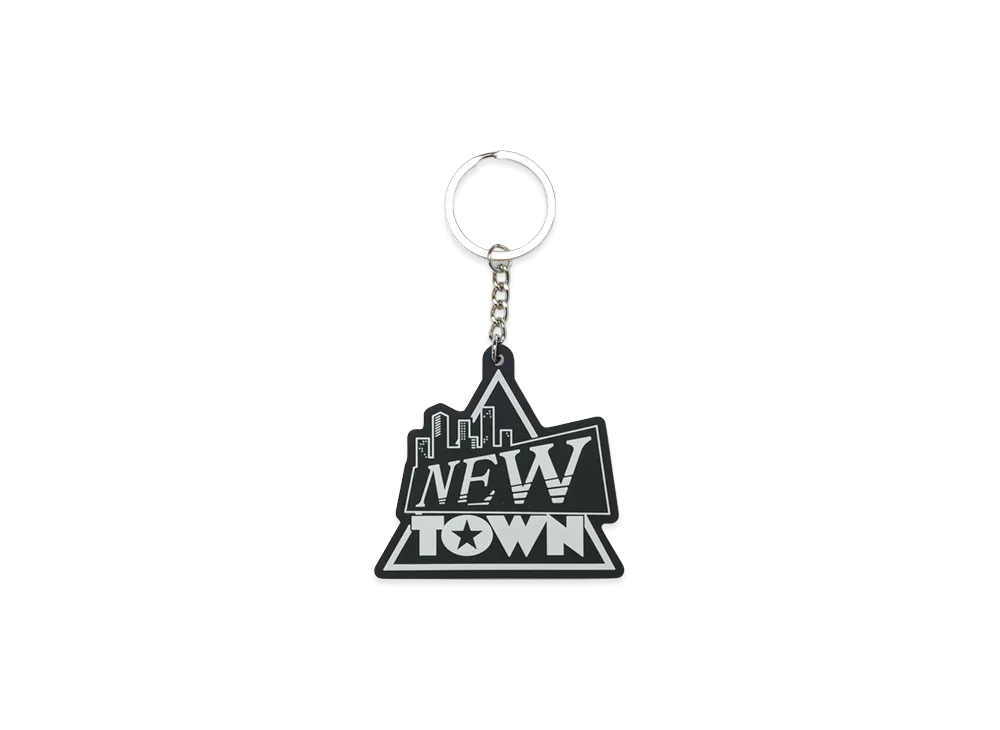 VAULTROOM x NEWTOWN Logo Rubber Key Chain "White"
