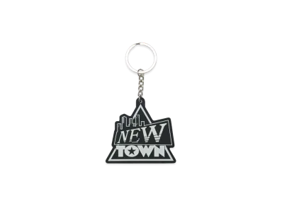VAULTROOM x NEWTOWN Logo Rubber Key Chain "White"