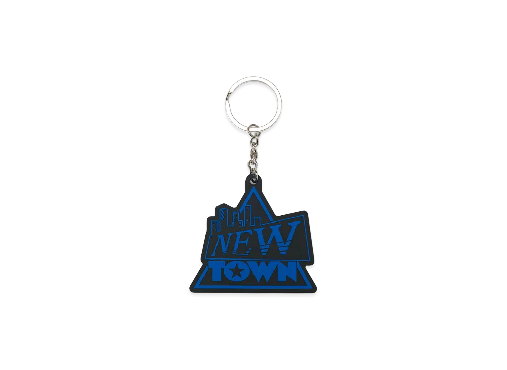 VAULTROOM x NEWTOWN Logo Rubber Key Chain "Blue"