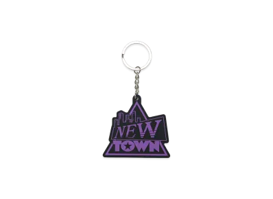 VAULTROOM x NEWTOWN Logo Rubber Key Chain "Purple"