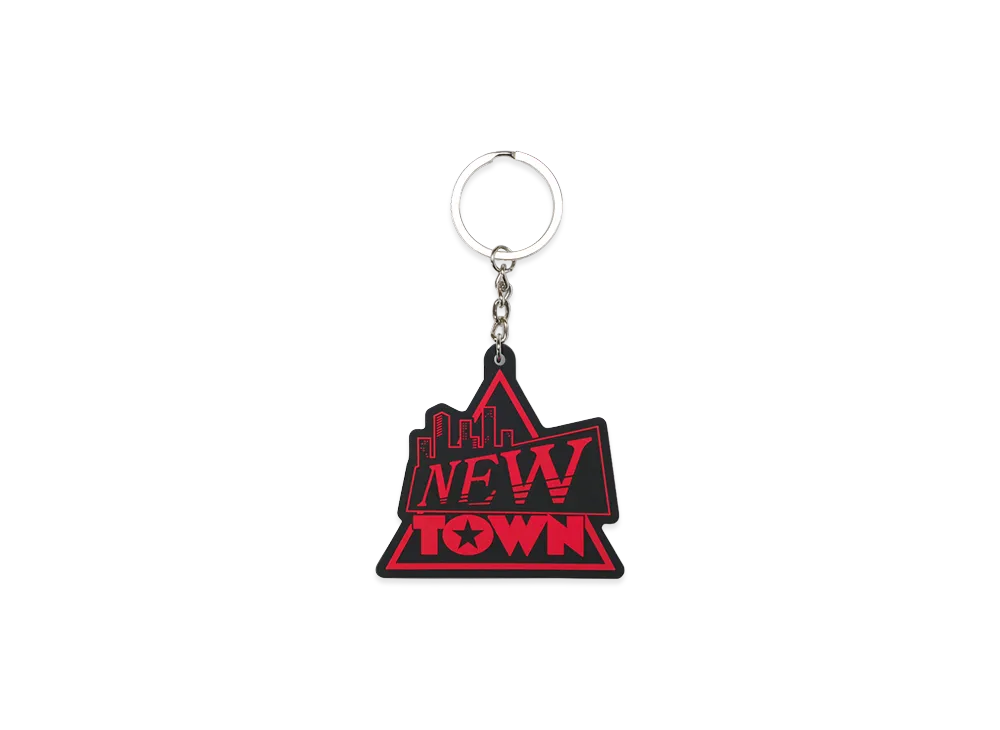 VAULTROOM x NEWTOWN Logo Rubber Key Chain "Red"