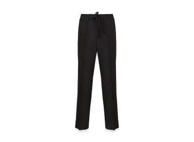 Valentino Straight-Leg Drawstring Trousers "Black"