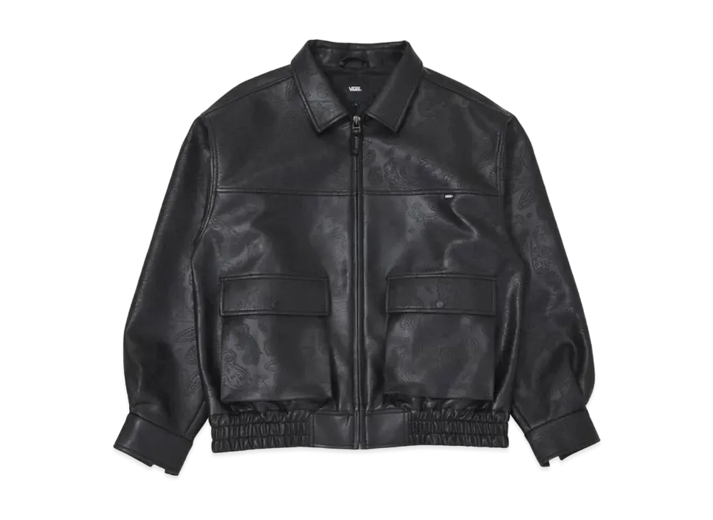 VANS Faux Leather Blouson "Black"