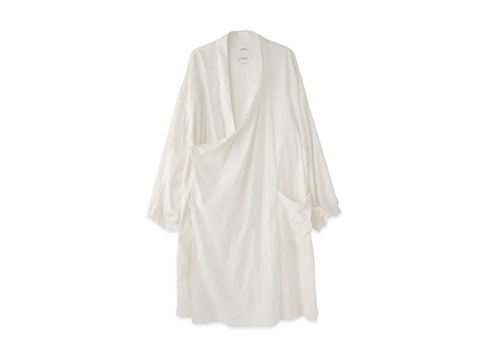 visvim GYALPO ROBE (C/SI CHAMBRAY) "White"