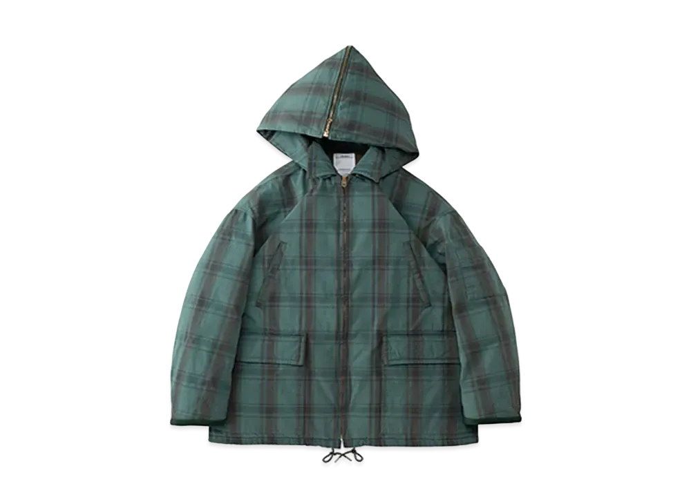 visvim GANNETT DOWN JKT CHECK "Green"