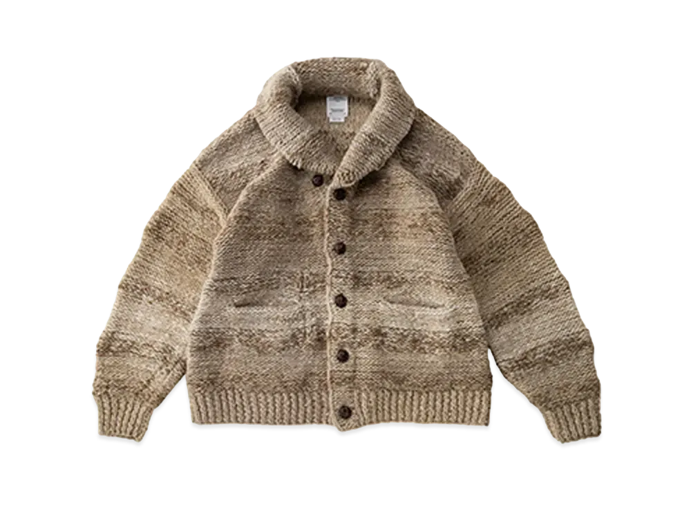 visvim COWICHAN GRADIENT HAND-KNIT (N.D.) "Beige"