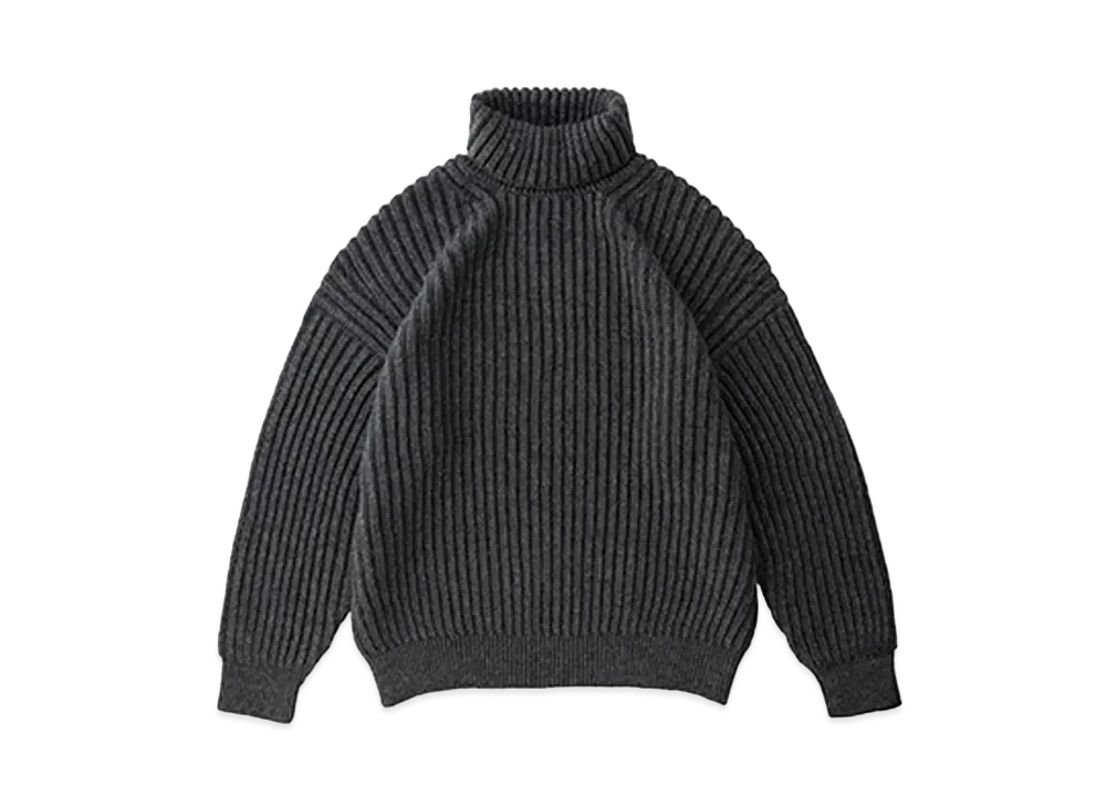 visvim AMPLUS TURTLENECK KNIT "Charcoal"