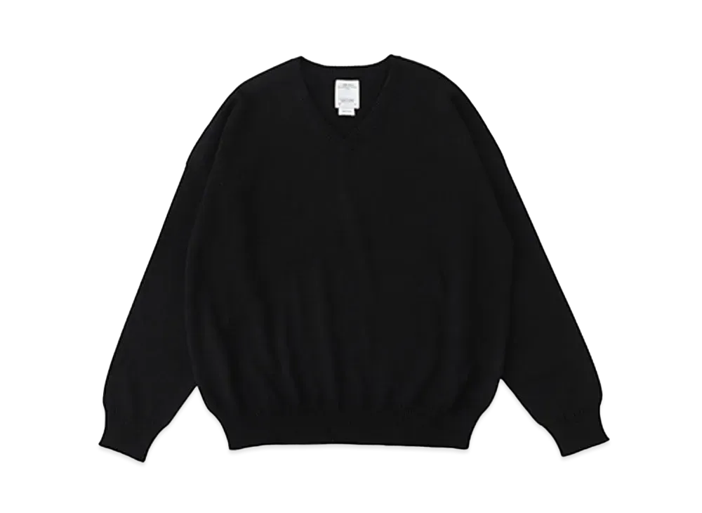 visvim AMPLUS V-NECK KNIT L/S "Black"