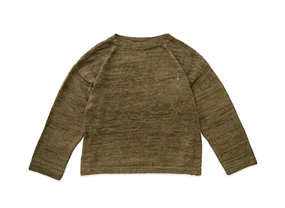 visvim MARIE BOAT NECK L/S "Olive"