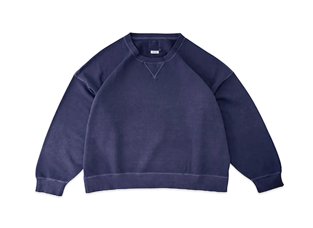 visvim AMPLUS SWEAT L/S (UNEVEN DYE) "Navy"