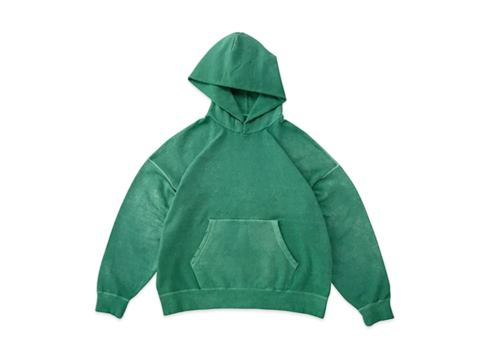 visvim AMPLUS HOODIE P.O. (UNEVEN DYE) "Green"