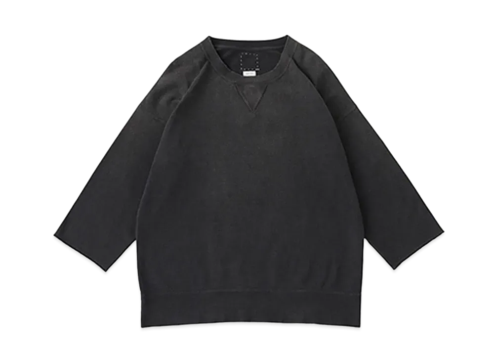 visvim JUMBO SWEAT 3/4 CRASH "Black"