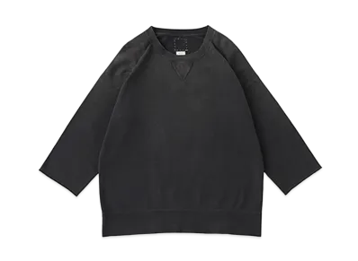 visvim JUMBO SWEAT 3/4 CRASH "Black"