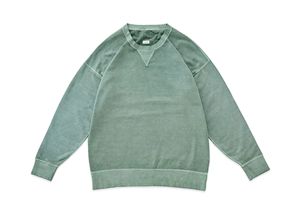 visvim JUMBO SWEAT L/S (UNEVEN DYE) "Lt.Green"