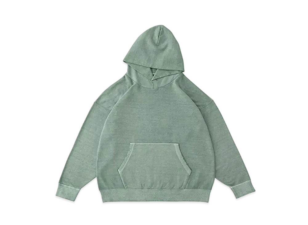 visvim JUMBO HOODIE P.O. (UNEVEN DYE) "Lt.Green"