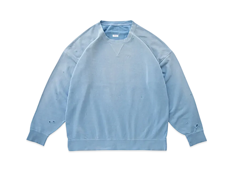 visvim AMPLUS CREW L/S CRASH "Blue"