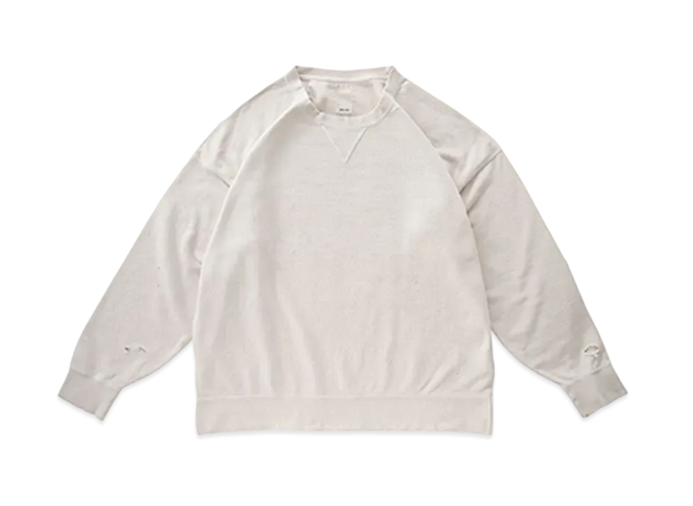 visvim AMPLUS CREW L/S CRASH "Off White"