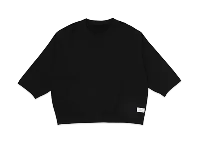 visvim VS AMPLUS SWEAT 3/4 (SUPERFINE) "Black"