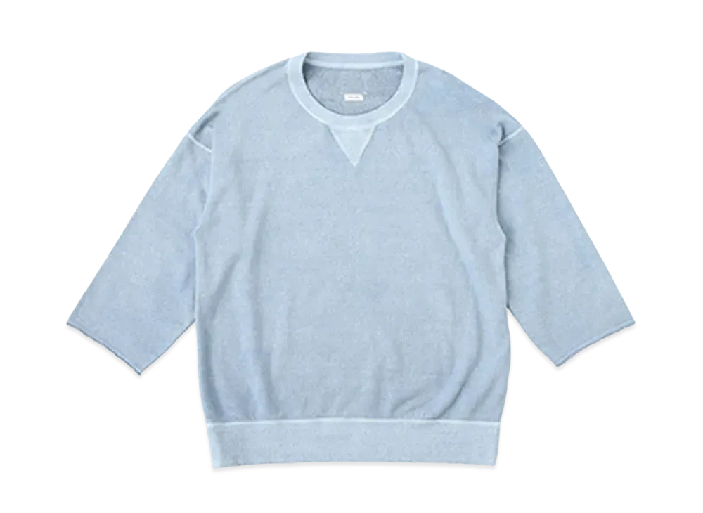 visvim JUMBO SWEAT 3/4 (UNEVEN DYE) "Blue"