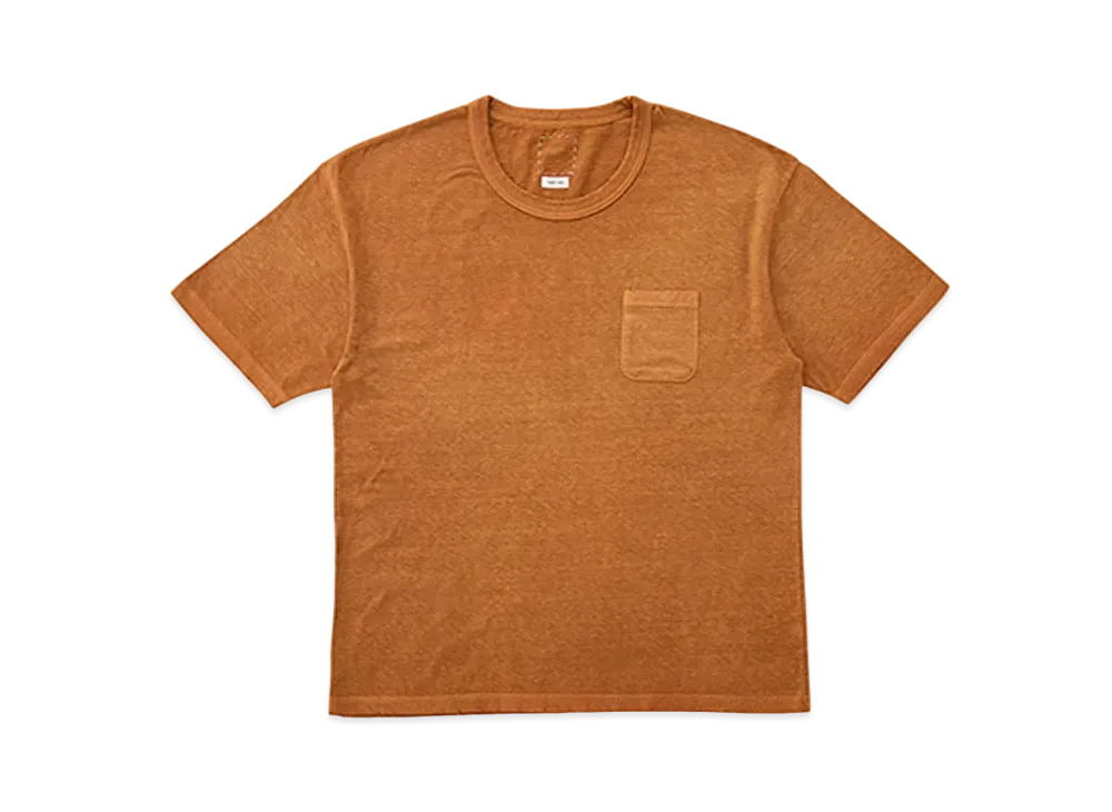 visvim JUMBO TEE S/S (UNEVEN DYE) "Orange"