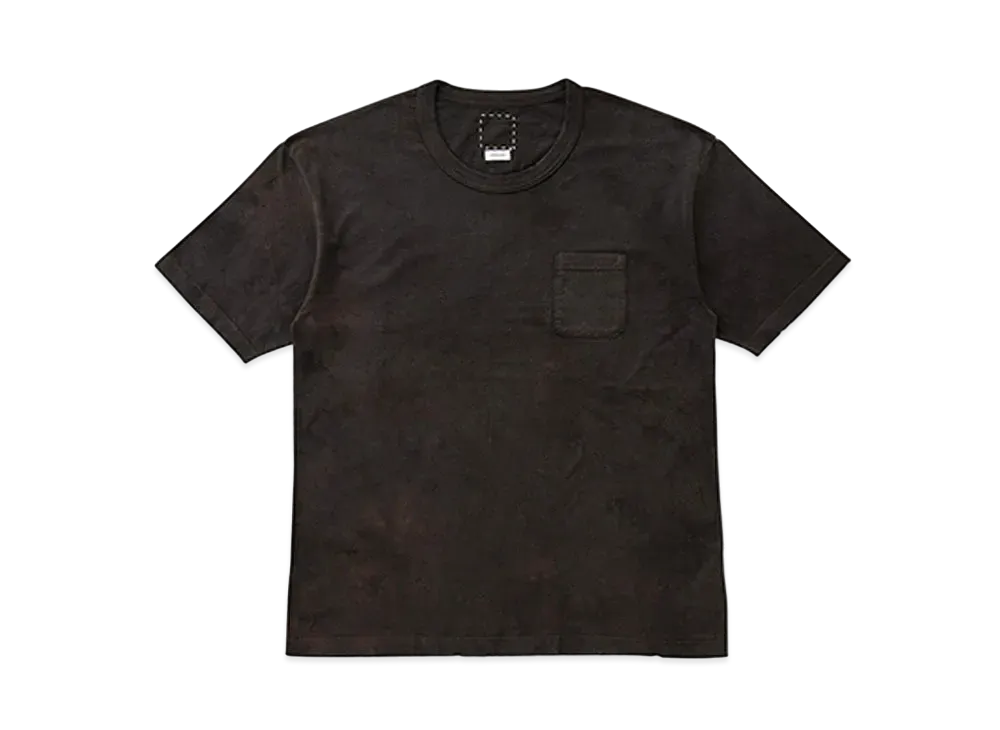 visvim JUMBO TEE S/S (UNEVEN DYE) "Black"