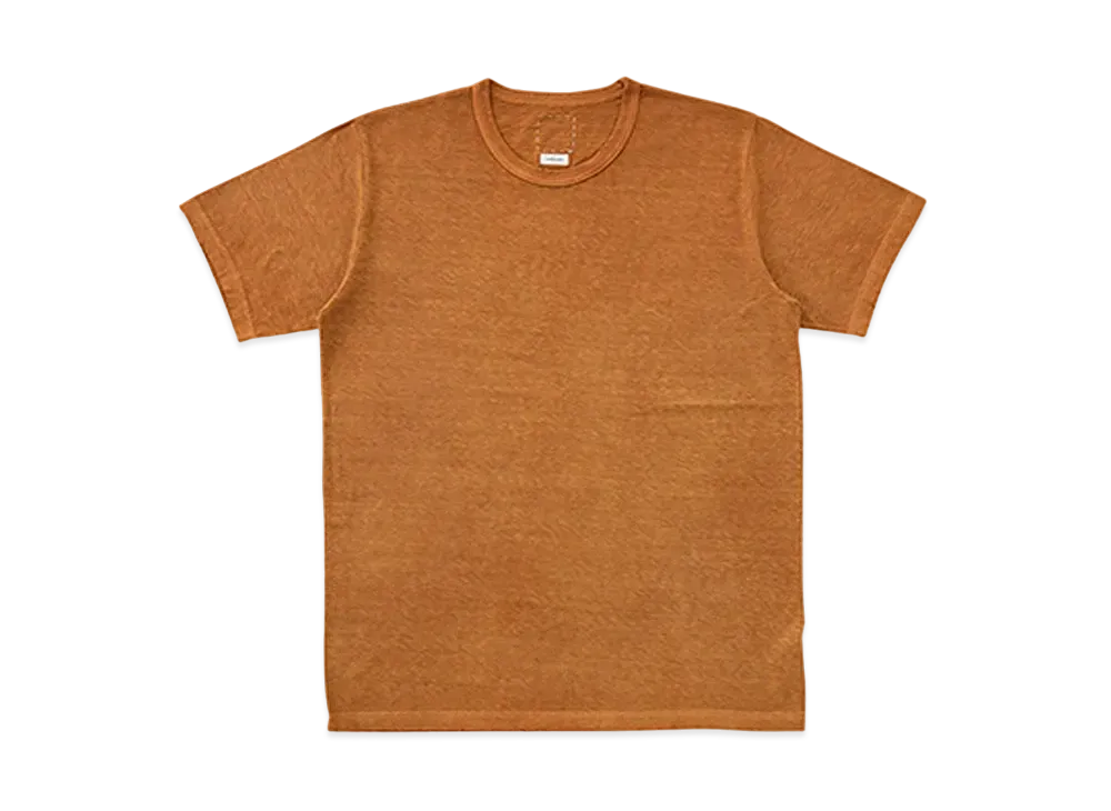 visvim WIDE TEE S/S (UNEVEN DYE) "Orange"