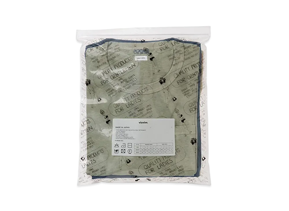 visvim SUBLIG JUMBO 3-PACK S/S MULTI "Lt.Green/ Navy/ Beige"