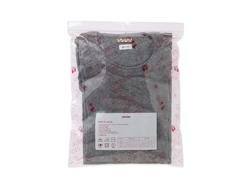 visvim SUBLIG NARROW 3-PACK S/S "Grey"