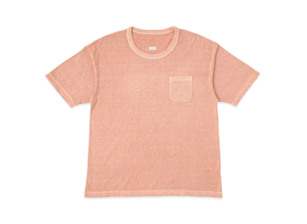 visvim JUMBO TEE S/S (UNEVEN DYE) "Pink"