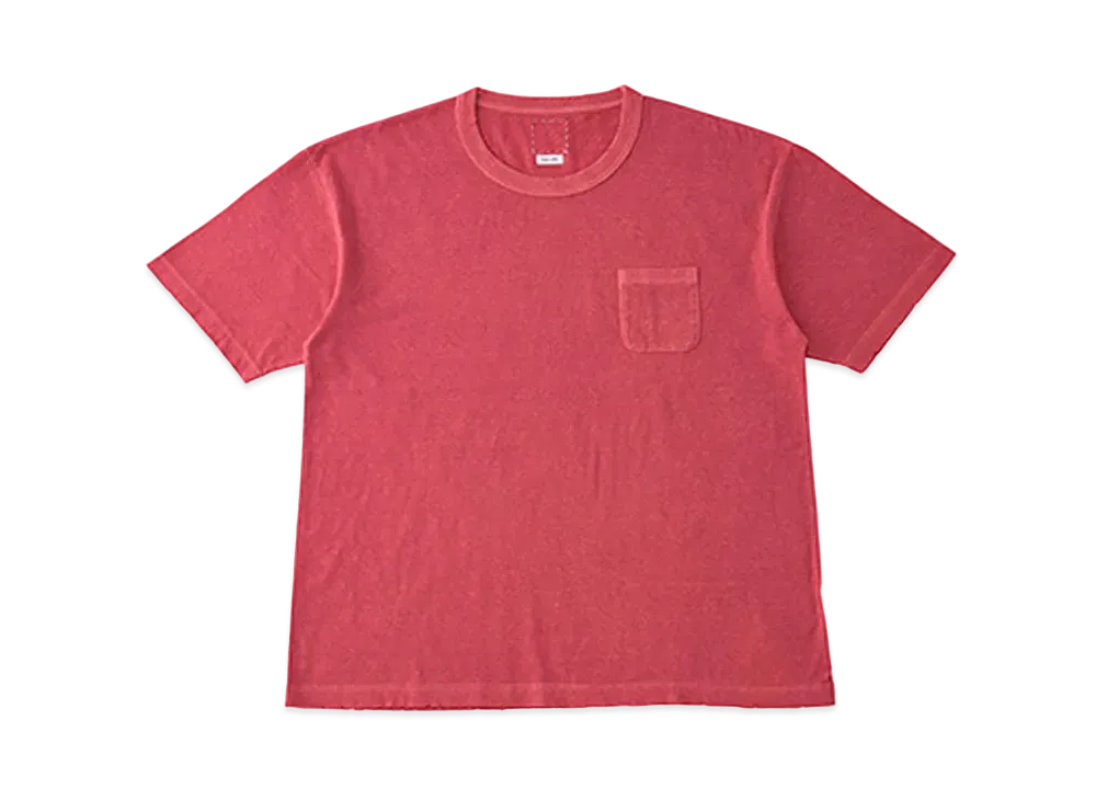 visvim JUMBO TEE S/S (UNEVEN DYE) "Red"