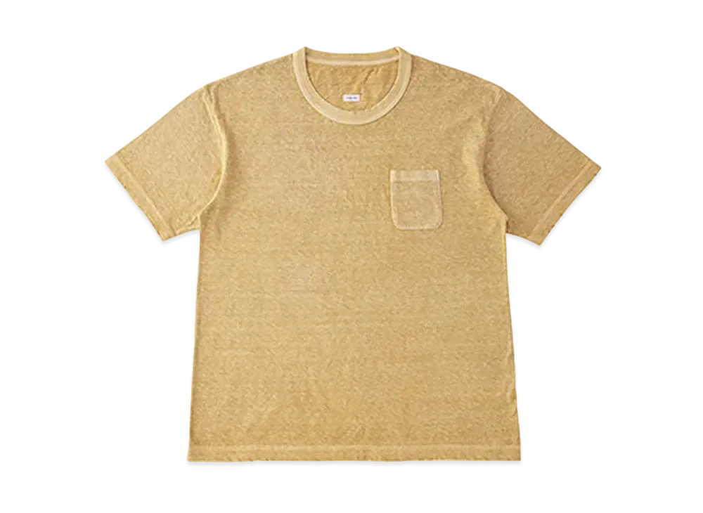 visvim JUMBO TEE S/S (UNEVEN DYE) "Mustard"