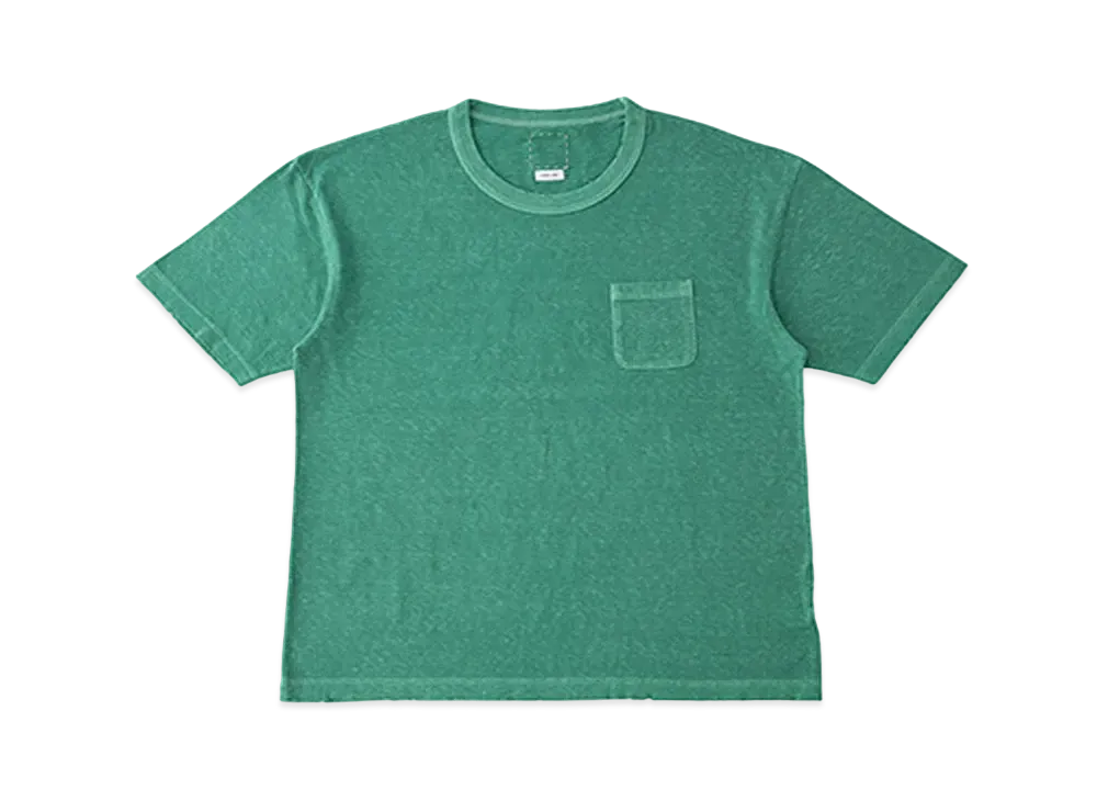 visvim JUMBO TEE S/S (UNEVEN DYE) "Green"