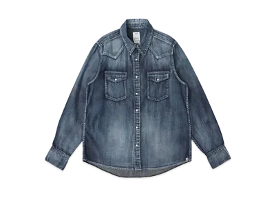 visvim SOCIAL SCULPTURE SHIRT DAMAGED "Indigo"