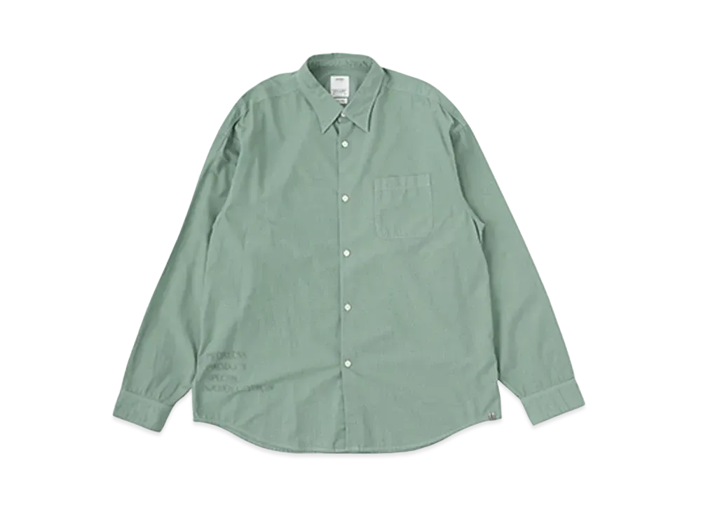visvim CHORE SHIRT L/S "Green"