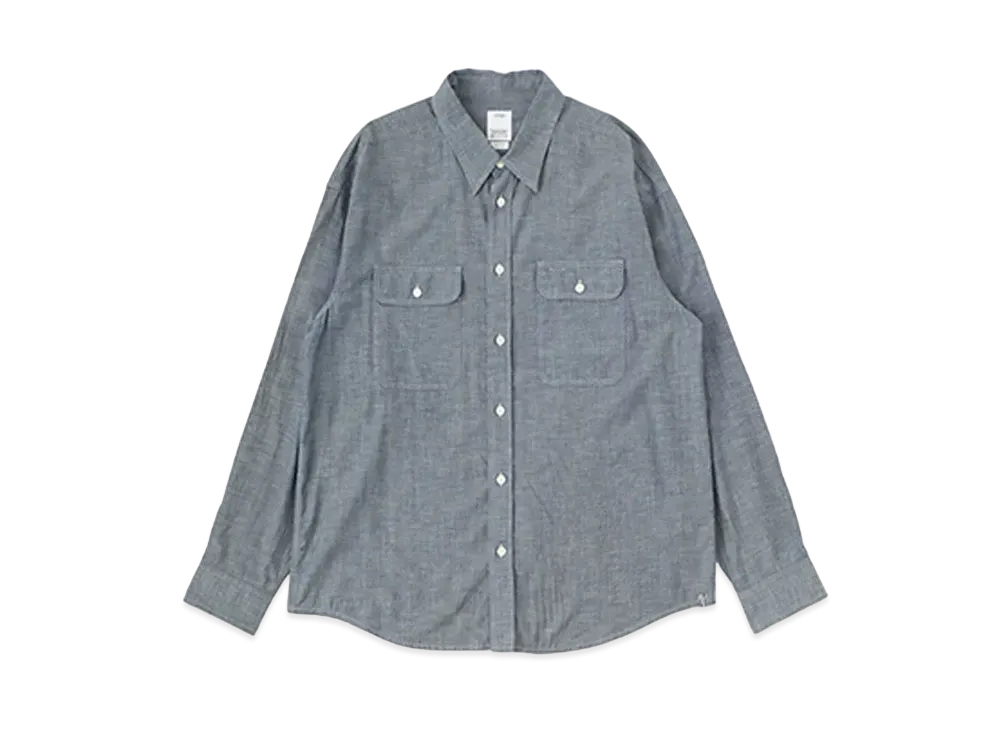 visvim LUMBER L/S (C/SI CHAMBRAY) "Indigo"