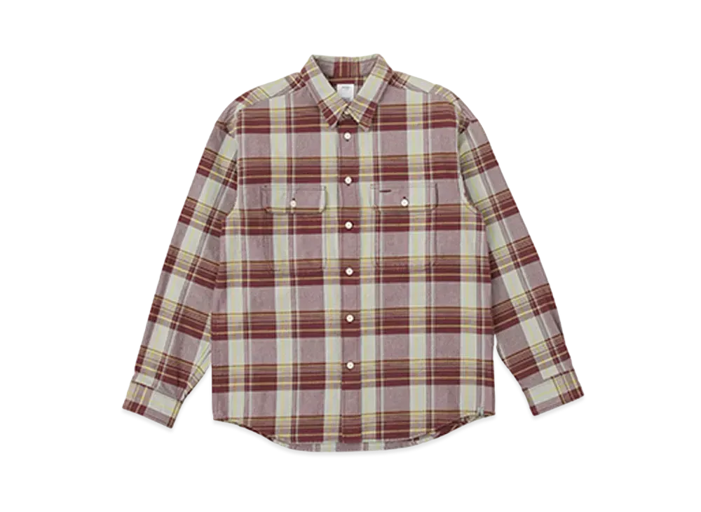 visvim LUMBER CHECK L/S "Red"