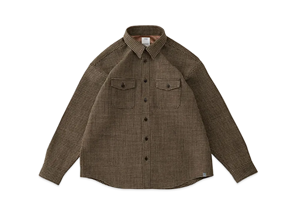 visvim LUMBER L/S (TWEED) "Brown"