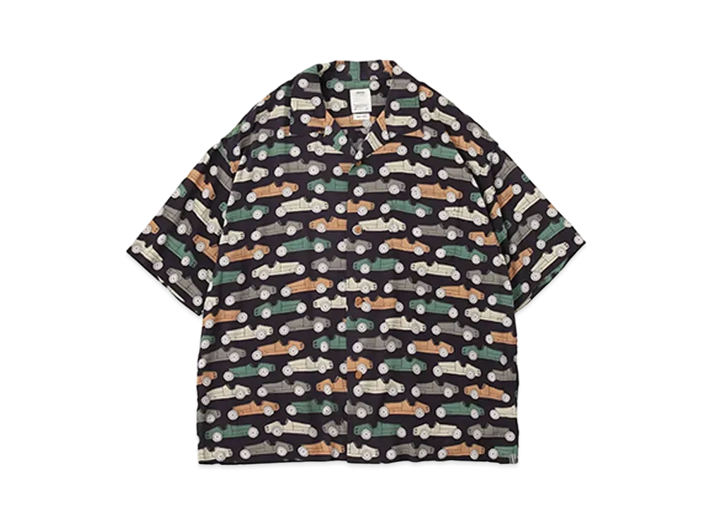visvim CABAN SHIRT S/S OPEN WHEELER "Black"