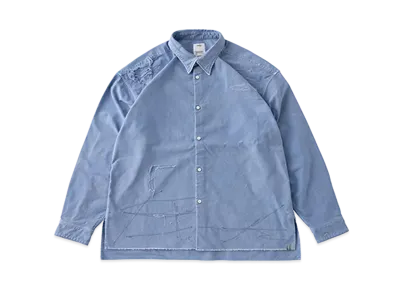 visvim TRAVAIL SHIRT L/S CRASH "Blue"