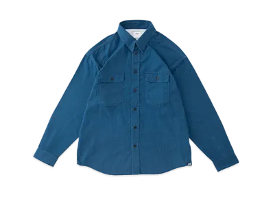 visvim LUMBER KHADI CHECK L/S "Blue"