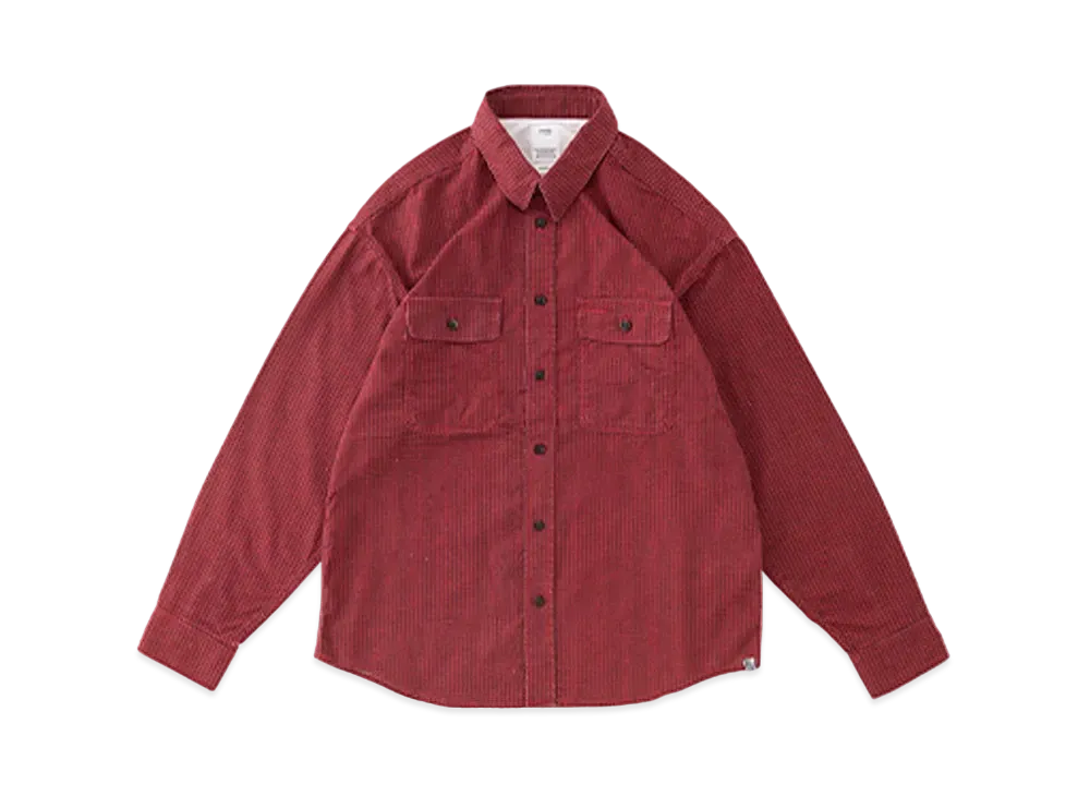 visvim LUMBER KHADI CHECK L/S "Red"