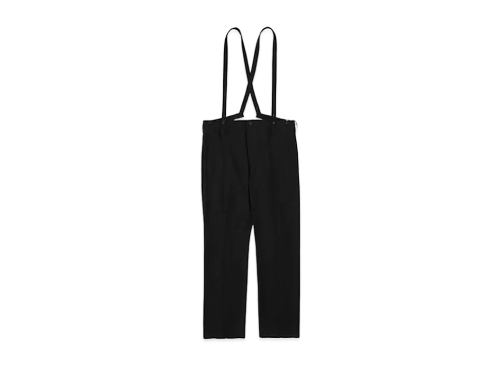 visvim TRAVAILLER BRACES PANTS "Black"