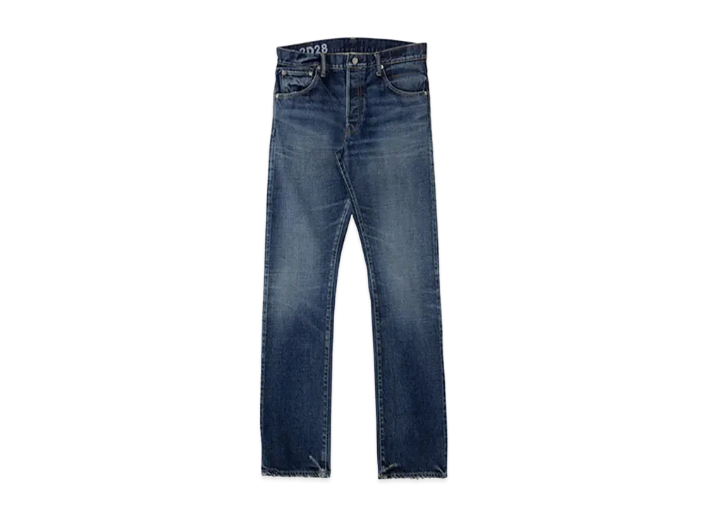visvim SOCIAL SCULPTURE 01 SLIM DAMAGED-28 L32 "Denim"