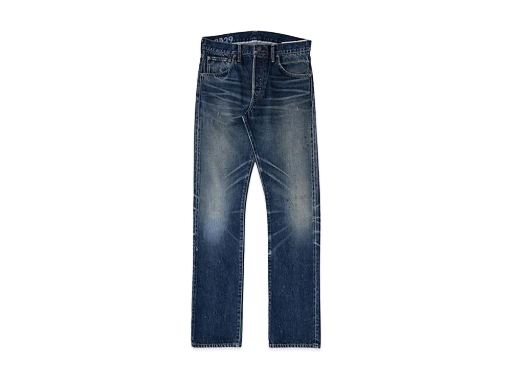 visvim SOCIAL SCULPTURE 01 SLIM DAMAGED-29 L32 "Denim"