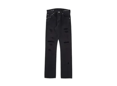 visvim SOCIAL SCULPTURE 01 SLIM BLK DMGD-17 L32 "Denim"