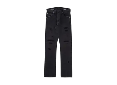 visvim SOCIAL SCULPTURE 01 SLIM BLK DMGD-17 L30 "Denim"