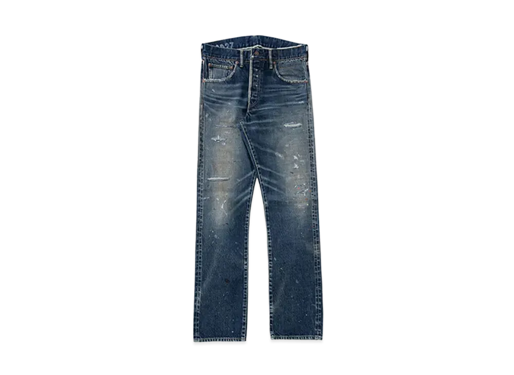 visvim SOCIAL SCULPTURE 01 SLIM DAMAGED-27 L32 "Denim"